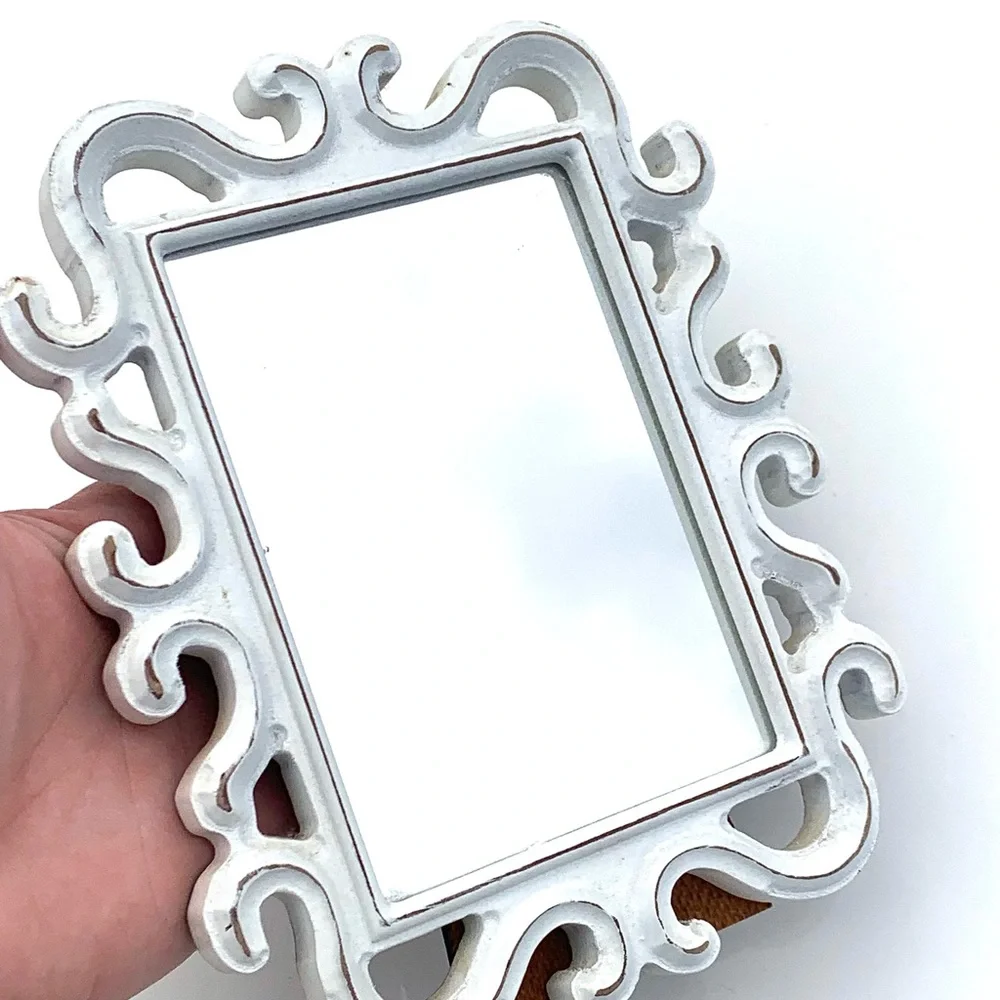 Studio Decor White Ornate Wall Mirror